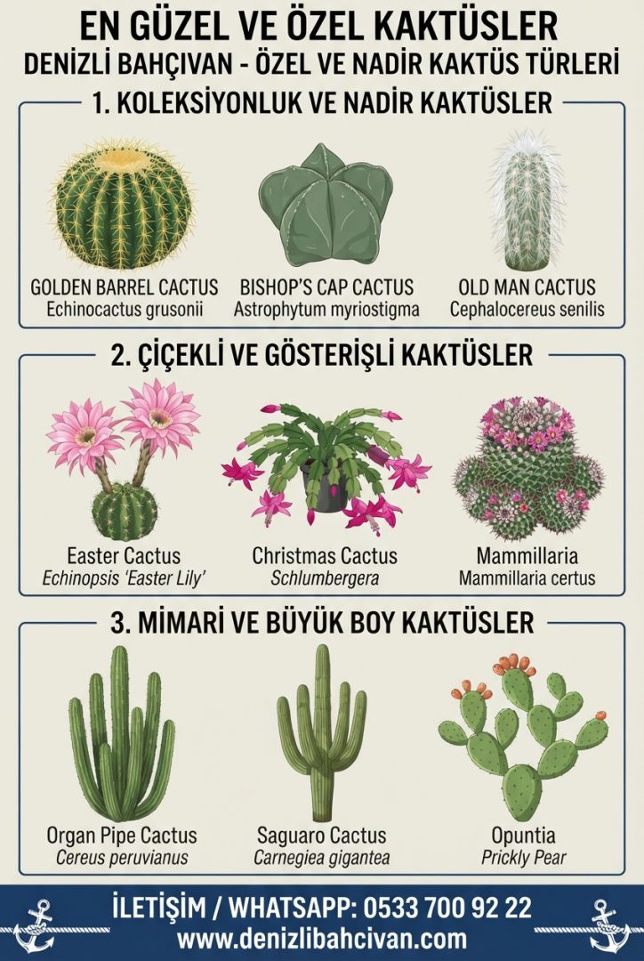 En Güzel ve Özel Kaktüs Türleri